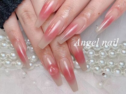 Angel nail【ジェルネイル/長さ出し/マグネット】の写真