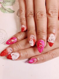 ３Ｄ花ネイル