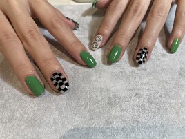チェックネイル