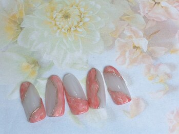 ネイルサロン&スクール ジーナ(GINA)/マーブルうねうねネイル