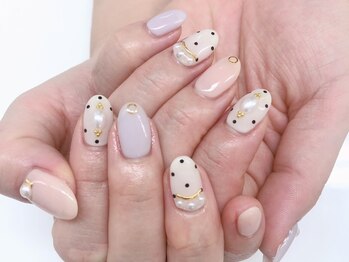 ルアナネイルナゴヤ(LUANA nail nagoya)/パステルドットネイル