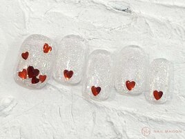 ハートホロネイル￥6800