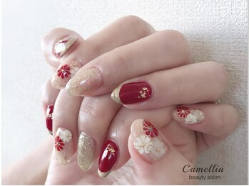 カメリア(Camellia)の写真/【平日土日20時まで営業♪】50種類以上から選べるトレンド定額デザイン6600円～♪持ち込みもOK◎