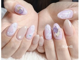 定額制ネイルで色替え♪