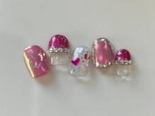 ネイルメゾン 天神店(NAIL MAISON)/ラブリーピンクネイル　￥9000
