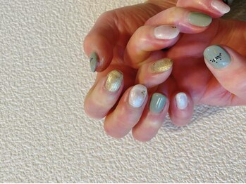 モグネイル(Mogunail)/1.2月定額A/干支ネイル