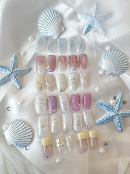 フリージア バイ レ ヴィエリス(Freesia. by Re'VIELISS)/【ayaka専用】定額夏ネイル