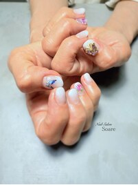 蝶々ネイル
