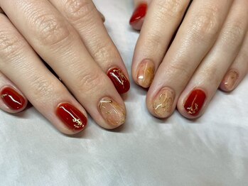 冬ネイル/柄ネイル