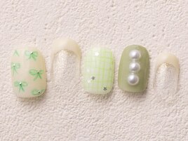 グリーン韓国リボン