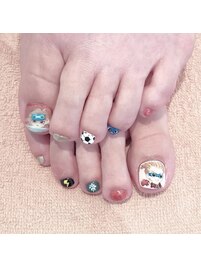 キャラフットネイル
