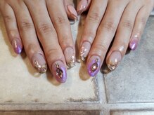 パステル(PASTEL)/パープルカラーネイル☆