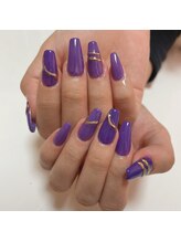 リアンリアン(lien lien de felicite nail)/パープルネイル