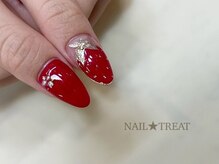 ネイルトリート 茨木駅前店(NAIL TREAT)/いちごネイル