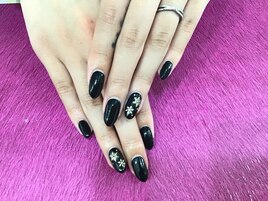 【冬】雪の結晶ネイル