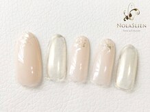 ノーラスリエン 銀座(NOLASLIEN)/東銀座春ネイル　シアーベージュ