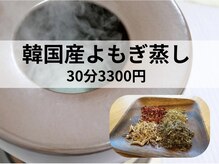 ワフールプラス(和風流plus+)の雰囲気（韓国産の三年熟成よもぎを使用しています。）