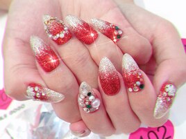 クリスマス　レッド　雪