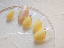 ネイルサロン ブランシュール(Nail Salon Blancheur)/春イエローのお花ネイル