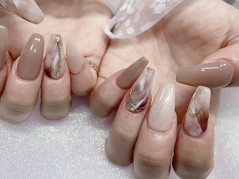 モルフォネイル(Morpho nail)/#キラキラネイル#冬ネイル