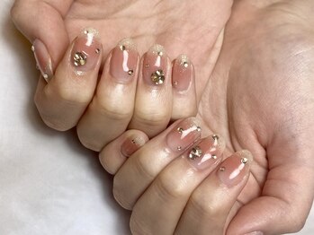 ジェムネイル(Jem Nail)の写真/【シンプルネイル+2本アート¥5000】パラジェル使用で自爪に優しい♪シンプルなニュアンスネイルもお任せ◎