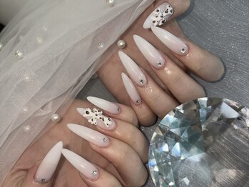 マーメイドネイル(Mermaid Nail)/スカルプ×ヒョウ柄クロム