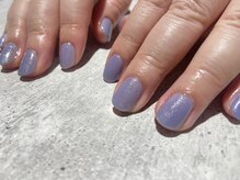 クアイネイル(Quai Nail)/くすみラメ乗せワンカラー