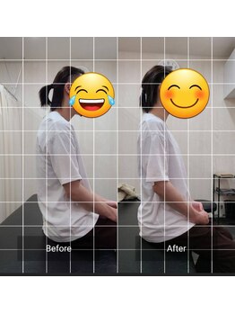 ナオル整体 西川口院(NAORU整体)/お客様のbefore/after　座位