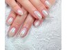 【リピーター様】　mirror one color nail　¥6400 (1ヶ月以内)