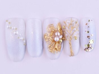 フォア ネイル(FOI NAIL)/ホワイトクリスマスネイル