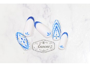 アモウズ(Amouz)/定額【テーマ:陶器ネイル】2