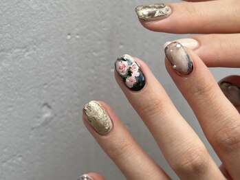 ファンクションネイルズ 表参道 原宿(FUNCTION NAILS)/お花/ニュアンス