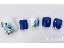 ディア ネイル(Dear nail)/フット青い花
