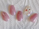 シェルパーツで夏ネイル
