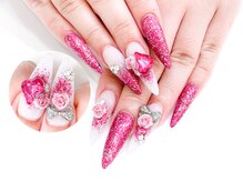 ネイルコレクション ピンク(Nail Collection Pink)/スカルプ付け放題☆薔薇