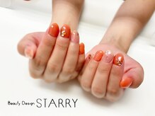 スターリー(STARRY)/オレンジ シアー ラメ ホロ
