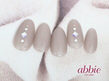 ネイルサロンアビー 北千住店(abbie)/シアーグレービジュー◇¥9119