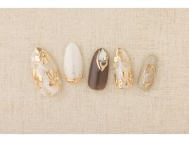 ミラーフラワーネイル