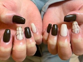 フレンチガーリー黒フレンチ