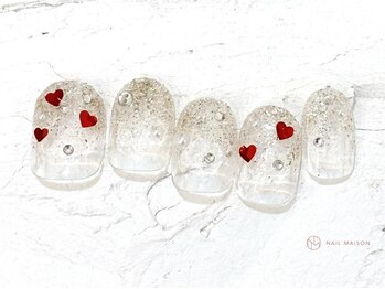 ネイルメゾン 池袋店(NAIL MAISON)/ラメグラハート¥6800