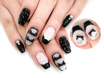 ネイルコレクション ピンク(Nail Collection Pink)/バレエコア☆黒リボン☆地雷