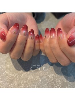 リッシュ(RICHE)/プラムレッドグラデネイル
