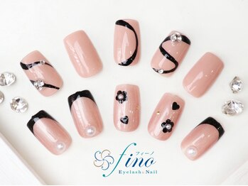 フィーノ ネイルアンドアイラッシュサロン 桜川店(fino)の写真/【デザイン性に注目！】シンプルNail～華やかNailまで♪ずっと通える上質サロンで貴女好みの理想の指先へ☆