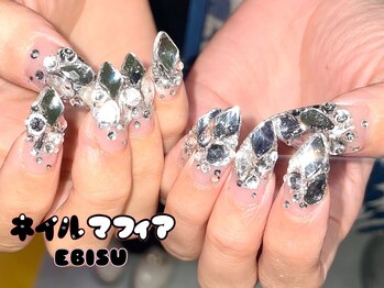 ネイルマフィア 恵比寿(NAIL MAFIA)/キラキラ埋め尽くしネイル