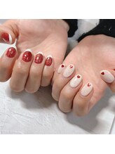 ブラン(blanc)/バレンタインネイル