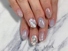 ネイルアトリエルカ(nail atelier LUCA)/W-267 シェルステンドグラス