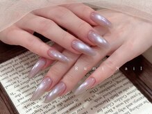 ワンホンネイル 新宿(Rumi Nail)/オーロラ/マグネット/長さ出し
