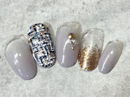 ツイードnail