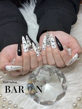 バロン 本厚木店(BARON)/モノトーン×ラメグラ