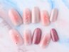 30％off!《春ネイル》【新規】ハンド：うる艶 チークネイル　¥12,650→¥8,855
